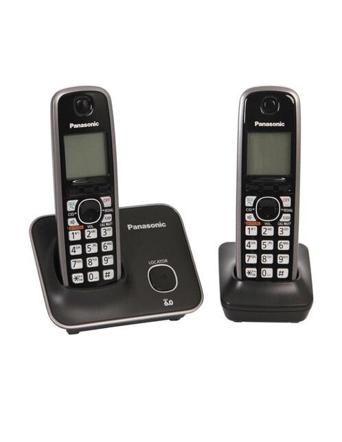 Teléfono Inalámbrico Panasonic con Identificador de llamadas, Tecnología  DECT 6.0 y 50 números en memoria.