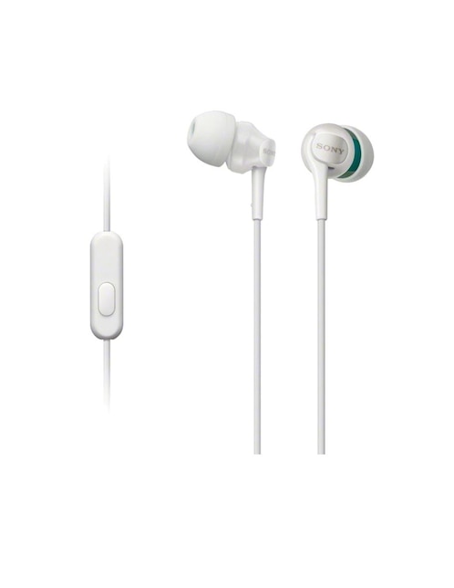 Audífonos In-Ear Sony EX110AP alámbricos Blanco Estándar