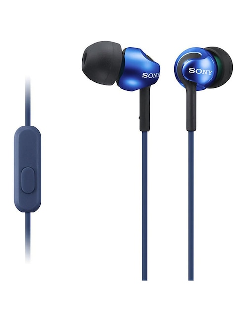 Audífonos In-Ear Sony EX110AP alámbricos Azul Estándar