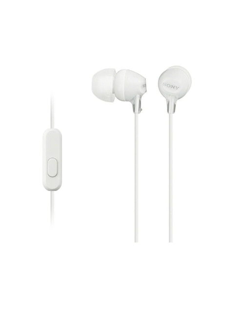 Audífonos In-Ear Sony MDR-EX14AP alámbricos Blanco Estándar