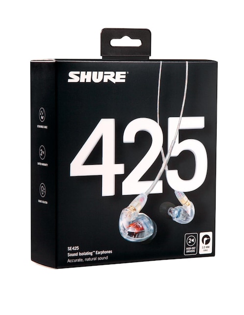 Audífonos In-Ear Shure alámbricos e inalámbricos con cancelación de ruido Transparente