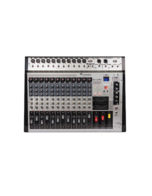 Mezcladora Amplificada Soundtrack MIX12AMP3 12 Canales