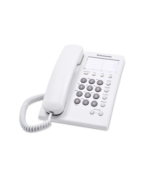 Teléfono Alámbrico Panasonic KX-TS550MEW blanco Básico