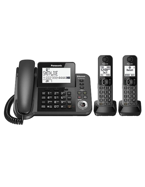 Teléfono Inalámbrico Panasonic KX-TGF352-C 2 Extensiones Monitor de Bebé Black Reacondicionado