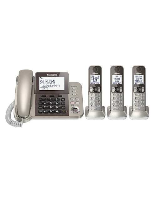 Teléfono Inalámbrico Panasonic KX-TGF353N 3 Extensiones Monitor de Bebe Reacondicionado