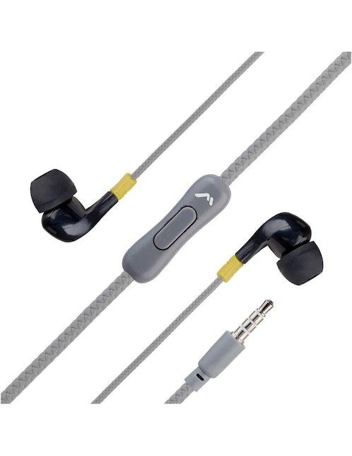 Audífonos In-Ear Mitzu MH-0015BK Alámbricos Gris Sin tamaño