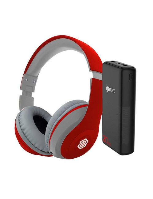 Audífonos On-Ear Select Sound BTH024 Alámbricos e Inalámbricos con Cancelación de Ruido + Power Bank