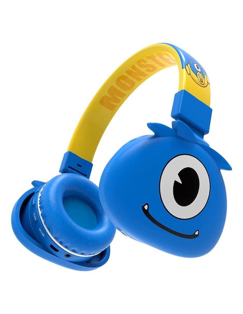 Audífonos On-Ear Gadgets & Fun Monstruo inalámbricos Azul