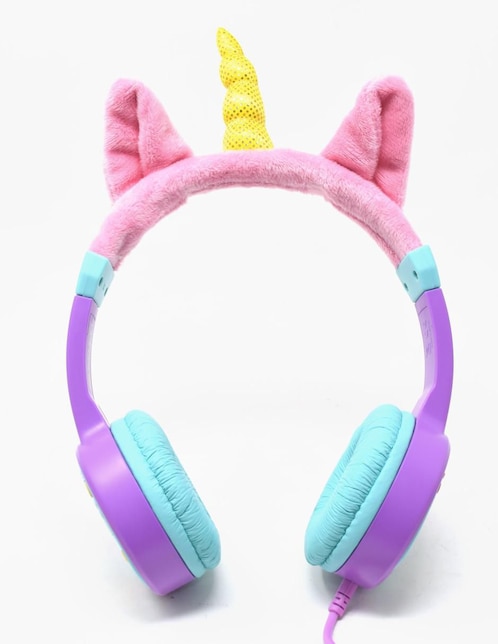 Audífonos On-Ear Necnon Unicorn alámbricos Multicolor