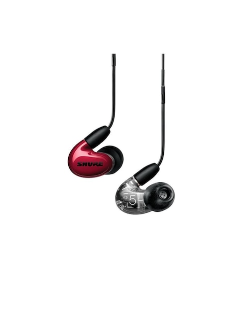 Audífonos In-Ear Shure Aonic 5 alámbricos con cancelación de ruido Rojo