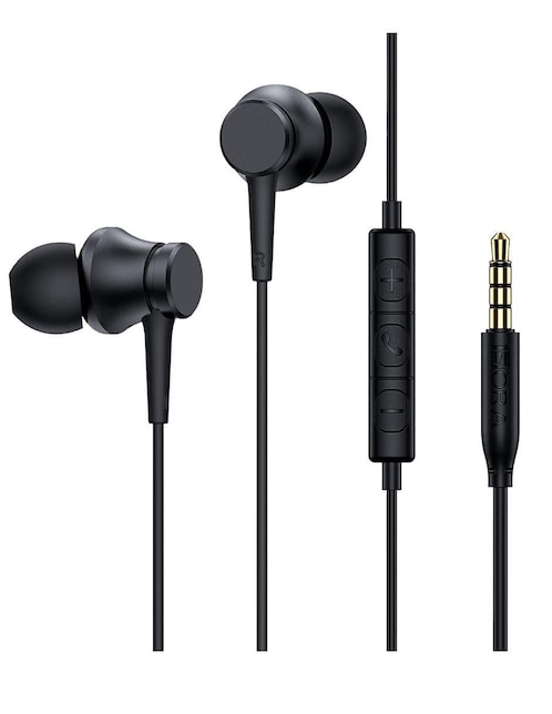 Audífonos In-Ear alámbricos con cancelación de ruido Negro