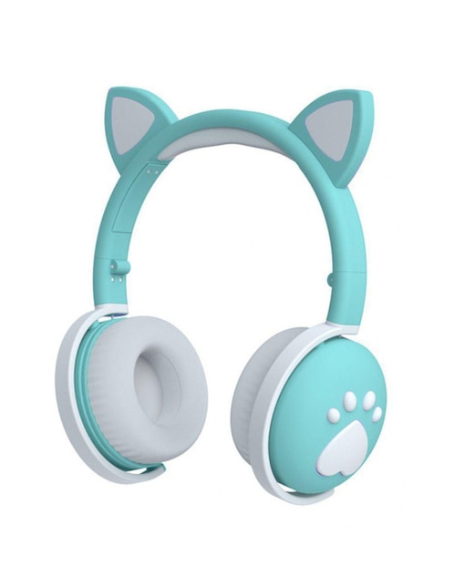 Audífonos On-Ear Gadgets & Fun Gato Huellas Alámbricos e Inalámbricos Menta