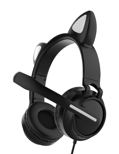 Audífono on ear gadgets & fun gato alámbrica con sí