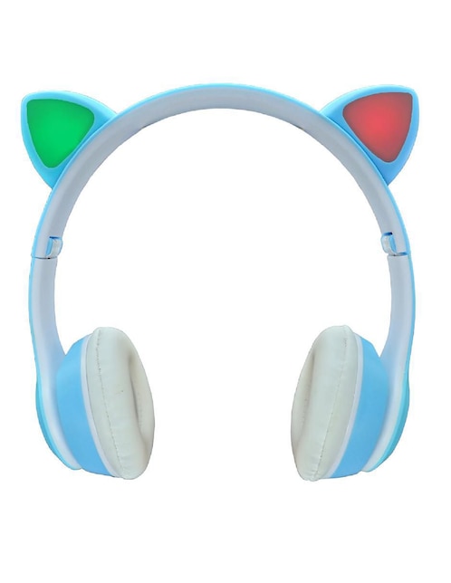 Audífonos On-Ear Highlink Cat Headphones alámbricos e inalámbricos Azul claro