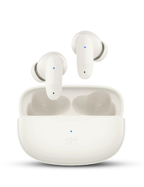 Audífonos True Wireless STF Icon TWS inalámbricos con cancelación de ruido Beige