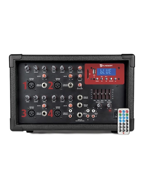 Amplificador Kaiser MIX-2304DUSB de 100 V - 120 V