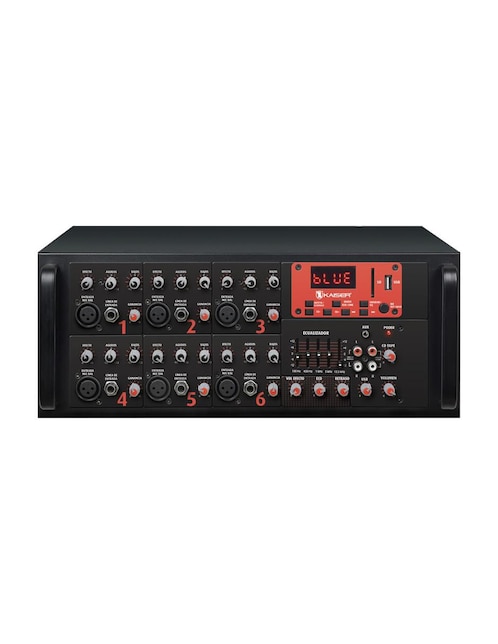 Amplificador Kaiser mix-2307dusb de 100 V - 120 V