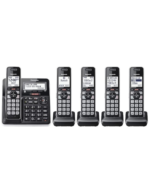 Set de teléfonos 5 auriculares inalámbrico Panasonic KX-TG985