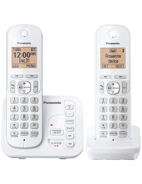 Set de teléfonos Panasonic KX-TG7122SK 2 auriculares