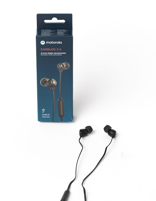 Audífonos in-ear Motorola Earbuds 3s alámbricos con cancelación de ruido