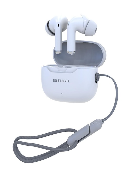 Audífonos in-ear Aiwa awtwsg50ancw inalámbrica con cancelación de ruido