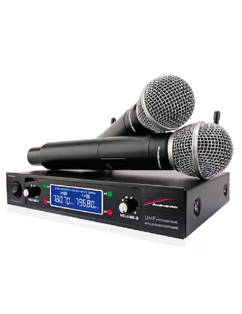 Set micrófono de transmisión inalámbrico Audiobahn amu295
