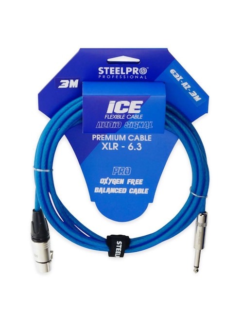 Cable plug 1/4 pulgada a tipo XLR de 3 m