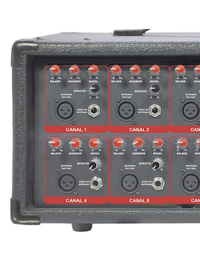 Consola Amplificada Kaiser Ksr  6 Canales Bluetooth Mitzu