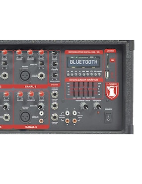 Consola Amplificada Kaiser Ksr  6 Canales Bluetooth Mitzu