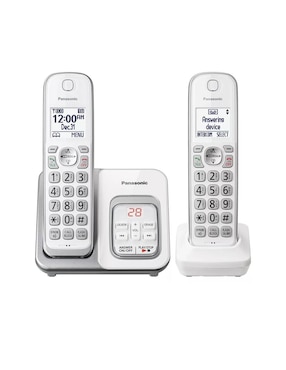 Teléfono Inalámbrico Panasonic KX-TGD532M 2 Auriculares Blanco (Reacondicionado Certificado)