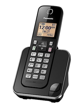 Teléfono Inalámbrico Panasonic KX-TGC352B 2 Auriculares Black (Reacondicionado Certificado)