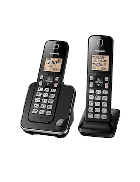 Teléfono Inalámbrico Panasonic KX-TGC352B 2 Auriculares Black (Reacondicionado Certificado)