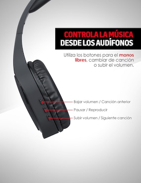 Audífonos Over-Ear Red Lemon alámbricos e inalámbricos con cancelación de ruido
