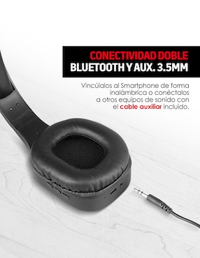 Audífonos Over-Ear Red Lemon alámbricos e inalámbricos con cancelación de ruido