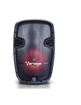 Bafle Vorago KSP-500 15 Pulgadas Bluetooth 2 Micrófonos Recargable Con Tripie Negro