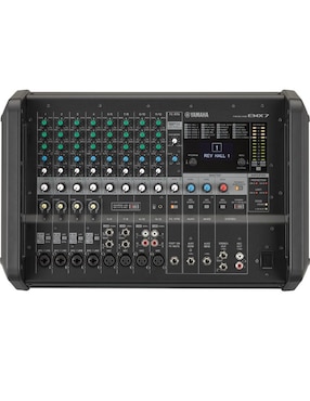 Mezcladora Amplificada Yamaha EMX7 710W Procesador De Efectos Ecualizador Gráfico Flex 9