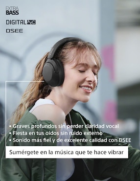 Audífonos Over-Ear Sony Wh-Xb910N alámbricos e inalámbricos con cancelación de ruido