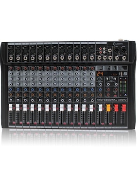 Mezcladora de Audio DJ Audiotek MKZ-MEZCL12CHNEG