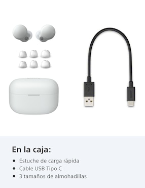 Audífonos In-Ear Sony Linkbuds S inalámbricos con cancelación de ruido