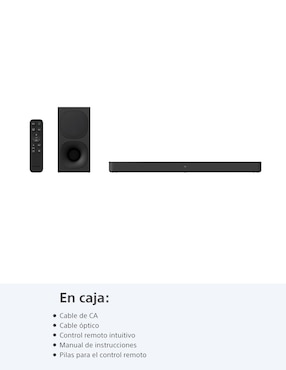Barra de sonido Sony Ht-S400//C con subwoofer