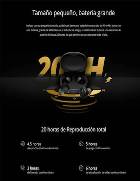 Audífonos In-Ear Genérica inalámbricos con cancelación de ruido