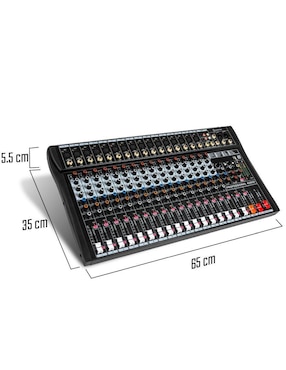 Mezcladora Mixer Audiotek MKZ-MEZCL16CHNEG