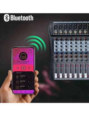 Mezcladora Mixer Audiotek MKZ-MEZCL16CHNEG
