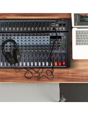 Mezcladora Mixer Audiotek MKZ-MEZCL16CHNEG
