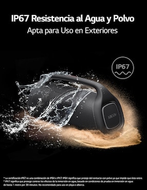 Bocina portátil LG Xg9 alámbrica e inalámbrica