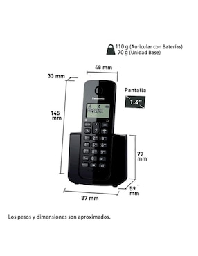 Teléfono Panasonic KX-TGB110