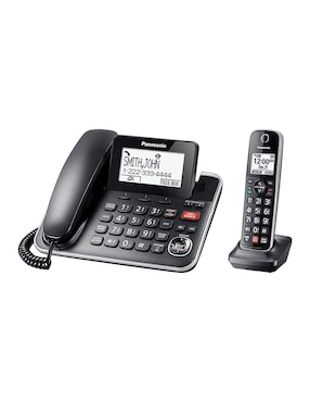 Teléfono Panasonic KX-TGF870B 2 auriculares