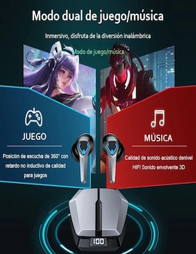 Audífonos In-Ear Genérica inalámbricos con cancelación de ruido
