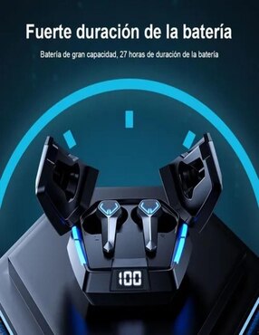 Audífonos True Wireless Genérica Gamer Bluetooth 5.0 Impermeable inalámbricos con cancelación de ruido