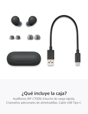 Audífonos True Wireless Sony Earbuds Wf-C700N Con Noise Canceling inalámbricos con cancelación de ruido